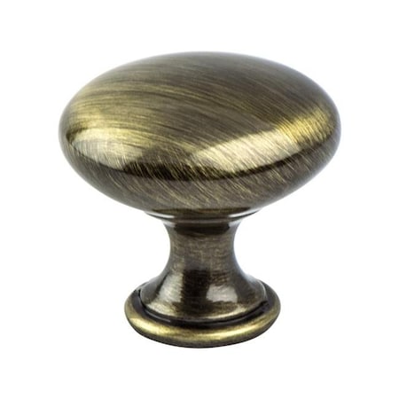 Berenson Berenson 9724-1BAB-P 1.187 in. dia. Euro Moderno Knob with Brushed Antique Brass 9724-1BAB-P
